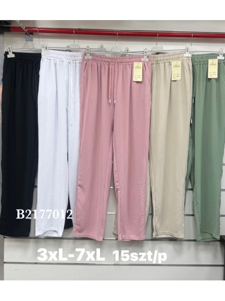 Spodnie damskie , size 3-7xl, paczka 15szt, mix kolor