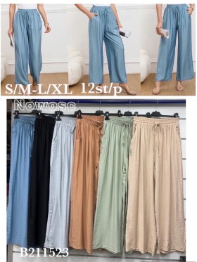 Spodnie damskie , size s-xl, paczka 12szt, mix kolor