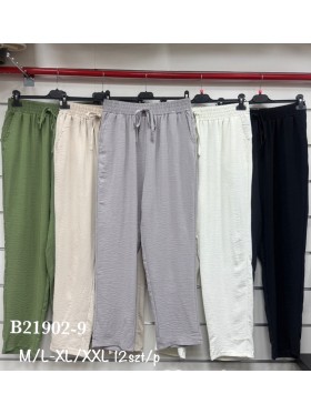 Spodnie damskie , size m-2xl, paczka 12szt, mix kolor
