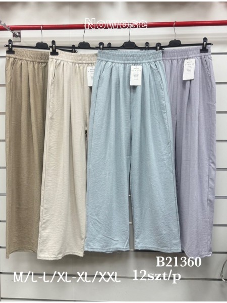 Spodnie damskie , size m-2xl, paczka 12szt, mix kolor