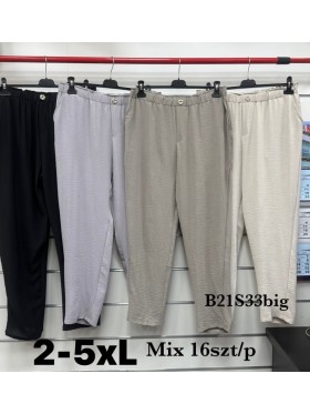 Spodnie damskie , size 2-5xl, paczka 16szt, mix kolor