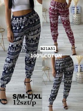 Spodnie damskie , size s-xl, paczka 12szt, mix kolor
