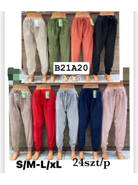 Spodnie damskie , size s-xl, paczka 24szt, mix kolor