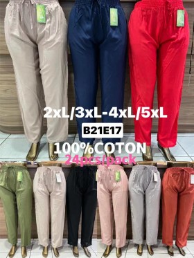 Spodnie damskie , size 2-5xl, paczka 24szt, mix kolor