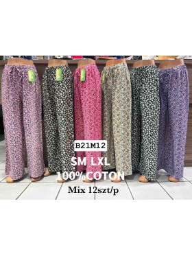 Spodnie damskie , size s-xl, paczka 12szt, mix kolor