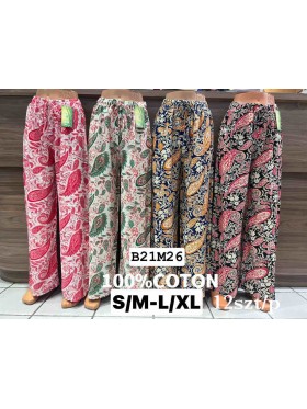Spodnie damskie , size s-xl, paczka 12szt, mix kolor