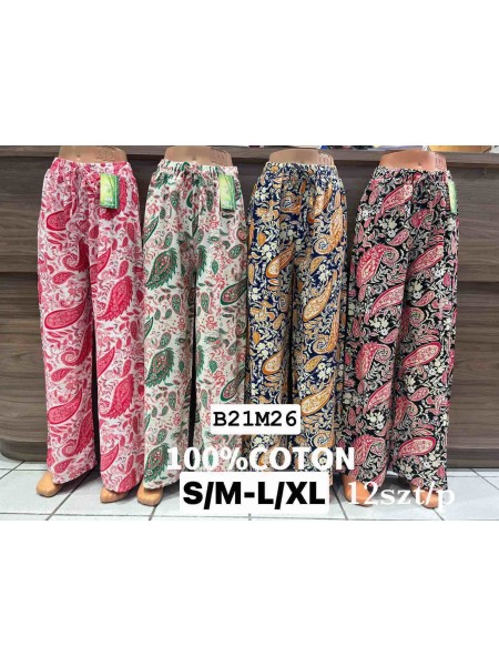 Spodnie damskie , size s-xl, paczka 12szt, mix kolor