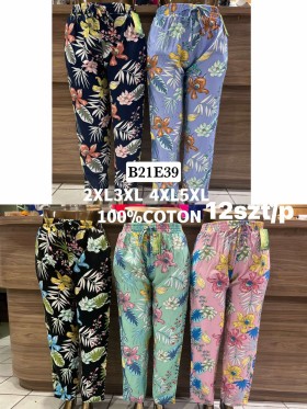 Spodnie damskie , size 2-6xl, paczka 12szt, mix kolor