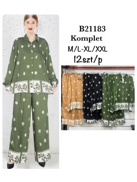 Komplety damskie , size m-2xl, paczka 12szt, mix kolor
