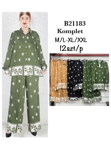 Komplety damskie , size m-2xl, paczka 12szt, mix kolor