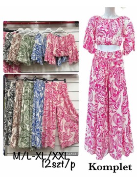 Komplety damskie , size m-2xl, paczka 12szt, mix kolor