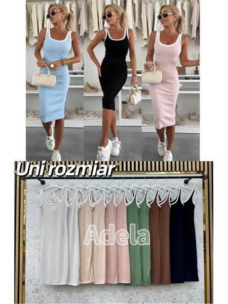Sukienki damskie Włoski, size uni, paczka 6szt, mix kolor