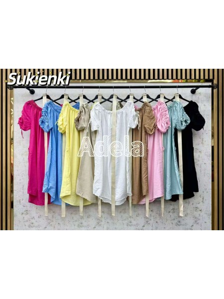 Sukienki damskie Włoski, size uni, paczka 6szt, mix kolor