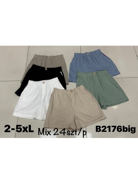 Spodenki damskie , size 2-5xl, paczka 24szt, mix kolor