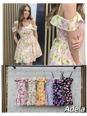 Sukienki damskie Włoski, size uni, paczka 6szt, mix kolor