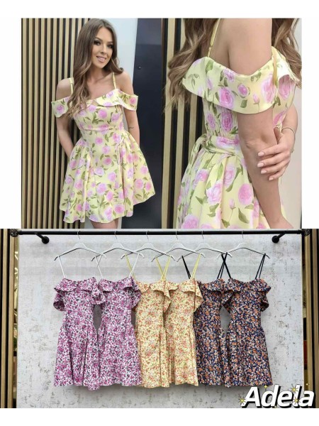 Sukienki damskie Włoski, size uni, paczka 6szt, mix kolor