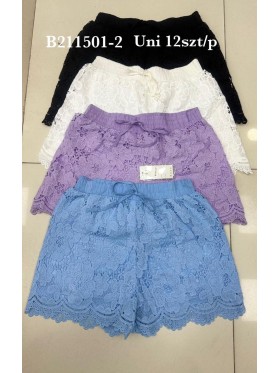 Spodenki damskie , size uni, paczka 12szt, mix kolor