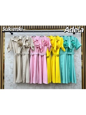 Sukienki damskie Włoski, size uni, paczka 6szt, mix kolor