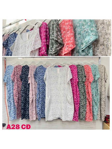 Sukienki damskie Włoski, size uni, paczka 6szt, mix kolor