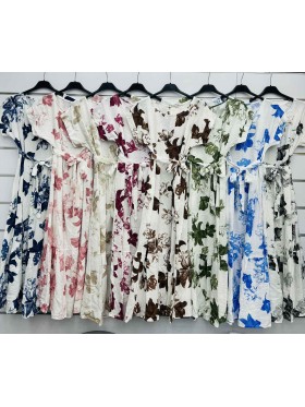 Sukienki damskie wloskie, size uni, paczka 6szt,mix kolor