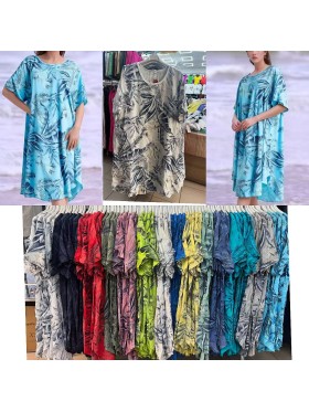 Sukienki damskie wloskie, size uni, paczka 6szt,mix kolor