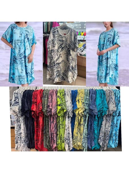 Sukienki damskie wloskie, size uni, paczka 6szt,mix kolor