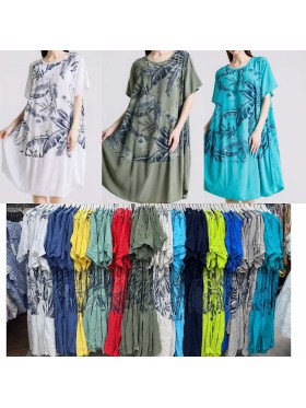 Sukienki damskie wloskie, size uni, paczka 6szt,mix kolor