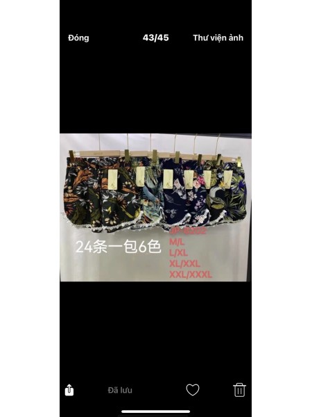 Spodenki damskie ,size M-3XL,paczka 12szt ,mix kolor