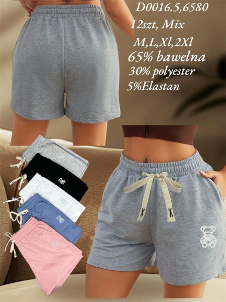 Spodenki damskie ,size M-2XL,paczka 12szt ,MIX kolor