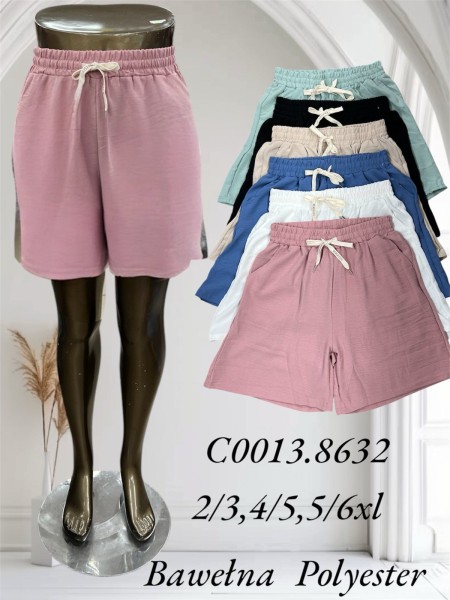 Spodenki damskie ,size 2-6XL,paczka 12szt ,MIX kolor