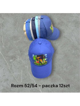 Czapki dzieciece rozm 52-54 , paczka 12szt, mix kolor