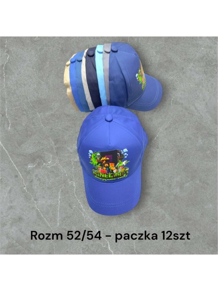 Czapki dzieciece rozm 52-54 , paczka 12szt, mix kolor