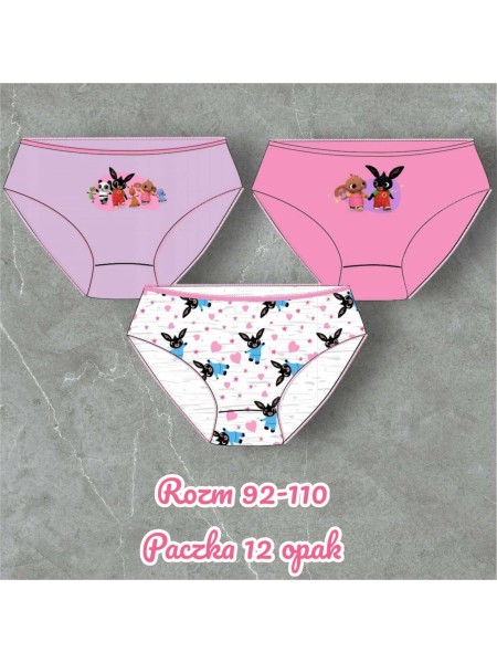 Majtki dzieciece rozm 92-110 , paczka 12szt, mix kolor
