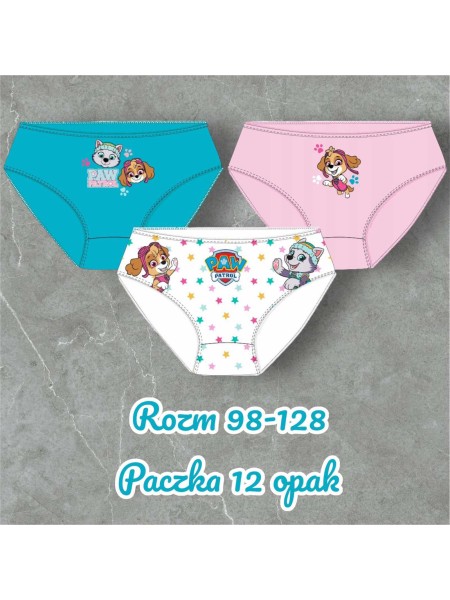 Majtki dzieciece rozm 98-128 , paczka 12szt, mix kolor