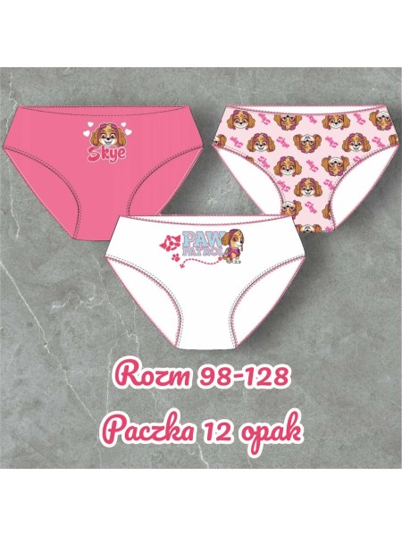 Majtki dzieciece rozm 98-128 , paczka 12szt, mix kolor