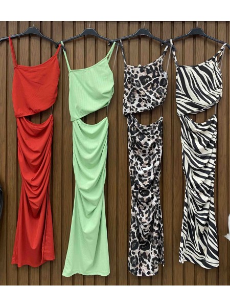 Sukienki damskie wloskie, size uni, paczka 6szt,mix kolor