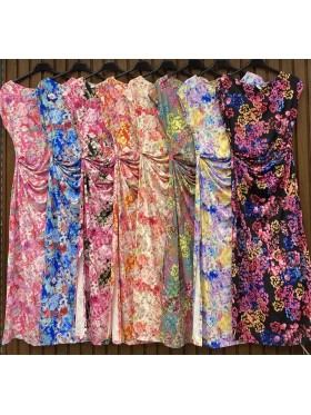 Sukienki damskie wloskie, size uni, paczka 6szt,mix kolor