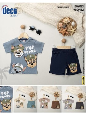Komplet dzieciece rozm 9-24M , paczka 4szt, 1 kolor