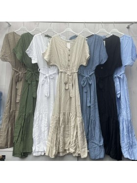 Sukienki damskie wloskie, size uni, paczka 6szt,mix kolor