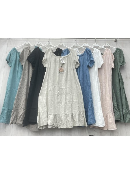 Sukienki damskie wloskie, size uni, paczka 6szt,mix kolor