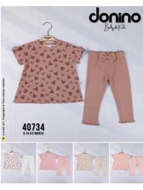 Komplet dzieciece rozm 6-24M , paczka 4szt, 1 kolor