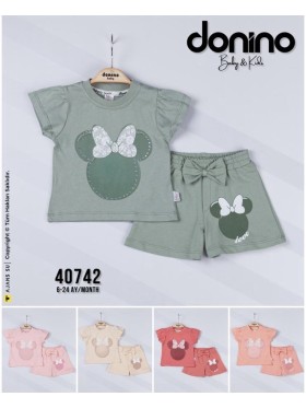 Komplet dzieciece rozm 6-24M , paczka 4szt, 1 kolor