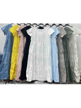 Sukienki damskie wloskie, size uni, paczka 6szt,mix kolor