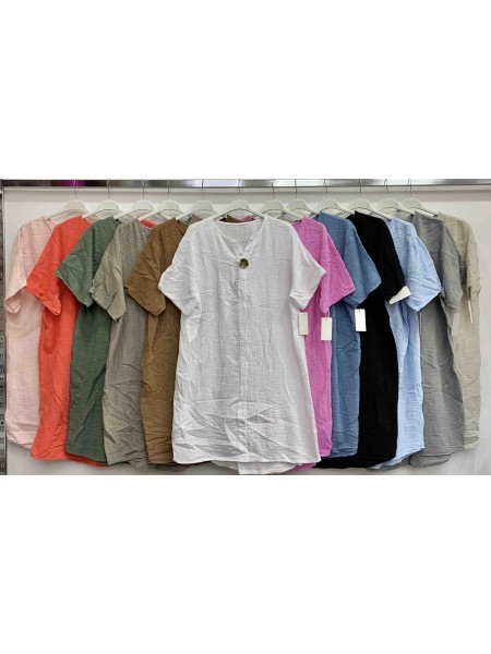 Sukienki damskie wloskie, size uni, paczka 6szt,mix kolor
