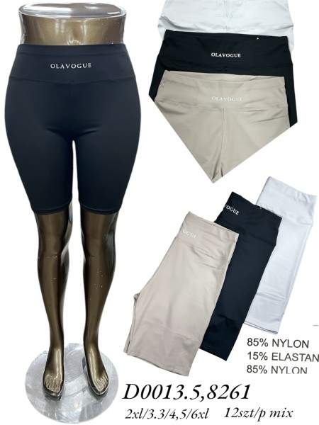 Legginsy damskie ,size 2-6XL,paczka 12szt ,MIX kolor