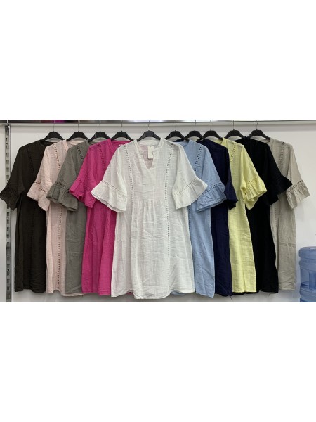 Sukienki damskie wloskie, size uni, paczka 6szt,mix kolor