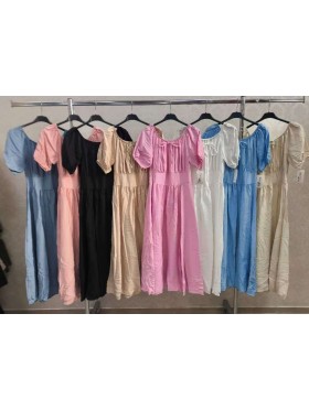 Sukienki damskie wloskie, size uni, paczka 6szt,mix kolor