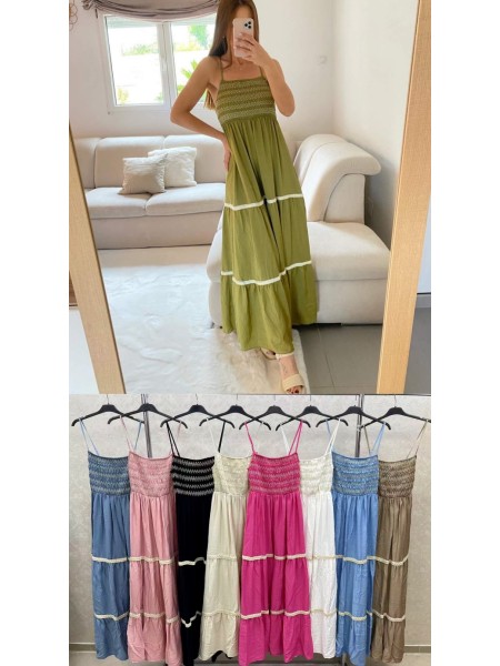 Sukienki damskie wloskie, size uni, paczka 6szt,mix kolor