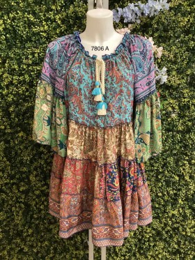Sukienki damskie wloskie, size uni, paczka 10szt,1kolor