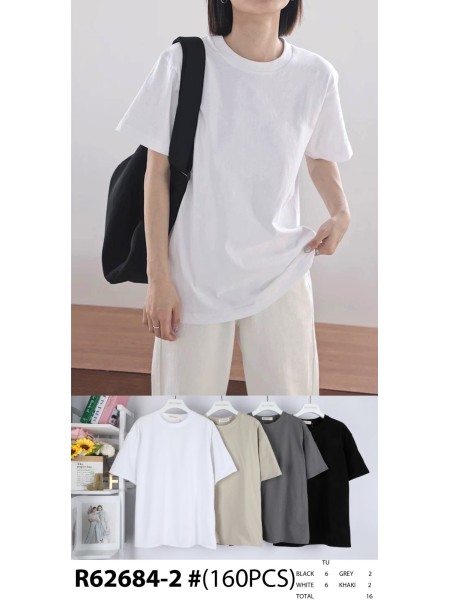 Bluzki damskie tureckie, size uni, paczka 16szt,mix kolor
